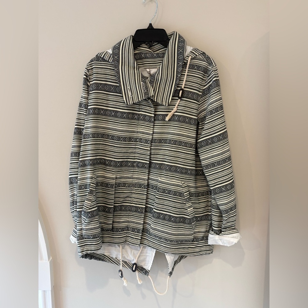 Capulet Striped Jacket in Black and White